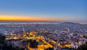 Barcelona before sunrise